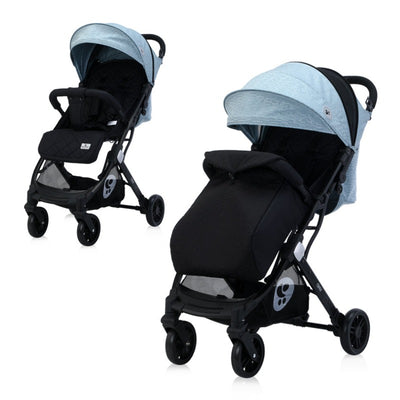 Kolica za bebe Lorelli Fiorano - Black & Silver Blue (Plava)