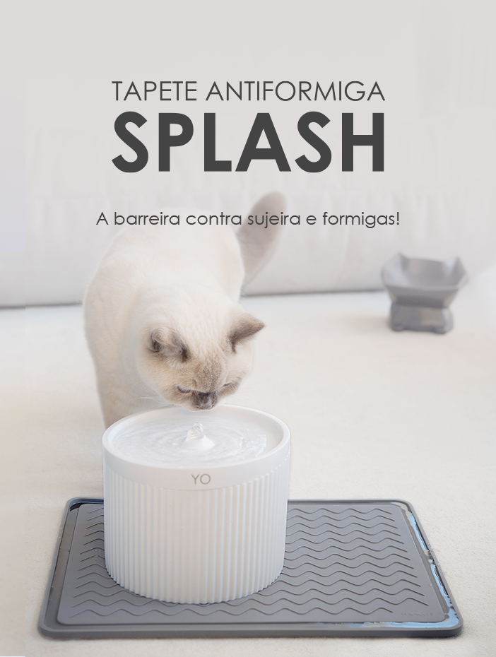 Jogo Americano e Tapete de SIlicone Antiformigas para Gatos