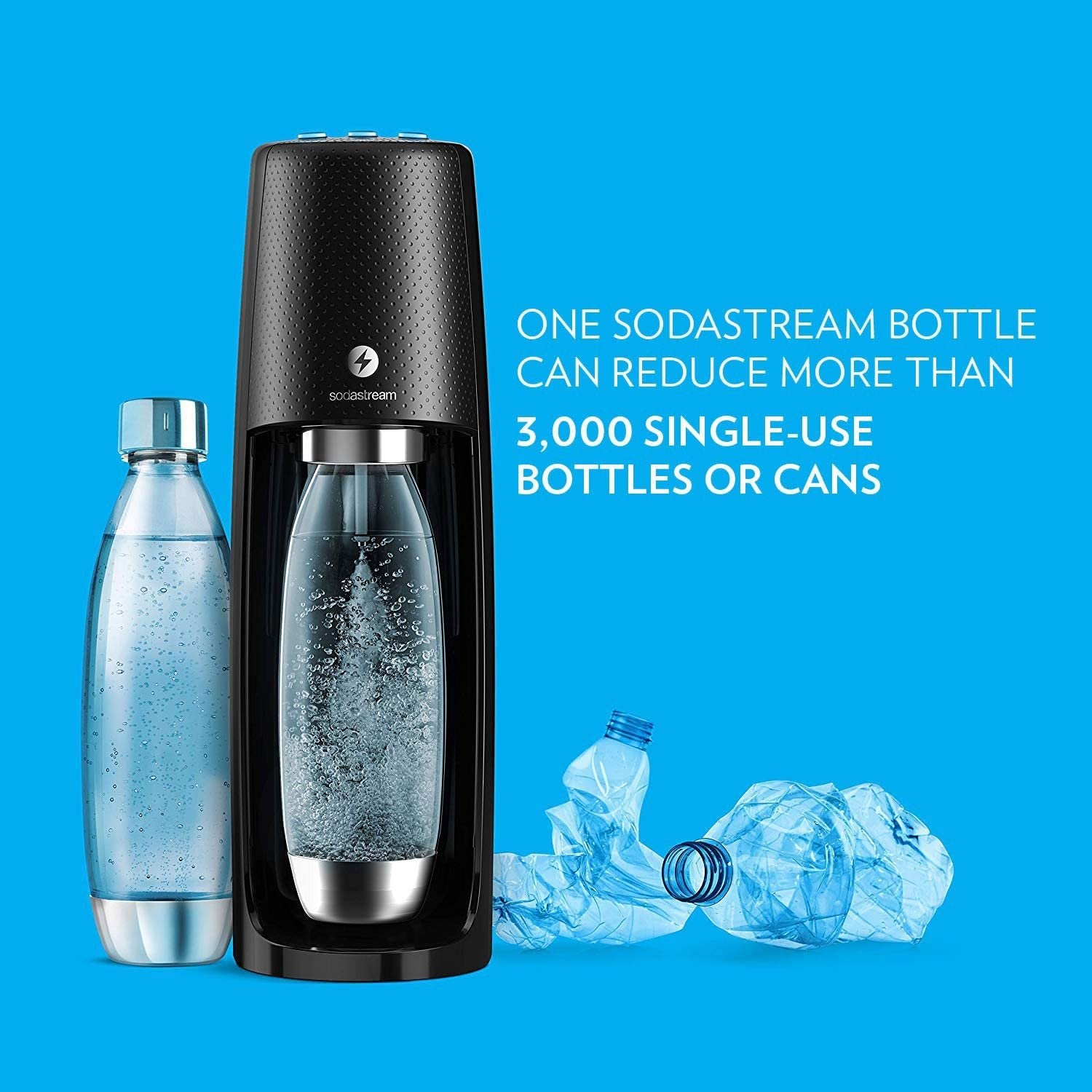 SodaStream Fizzi One Touch Sparkling Water Maker Bundle