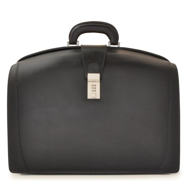 PRADA of MILANO Black Vitello Leather Briefcase / Lawyer - Doctor Bag -  ITALIA