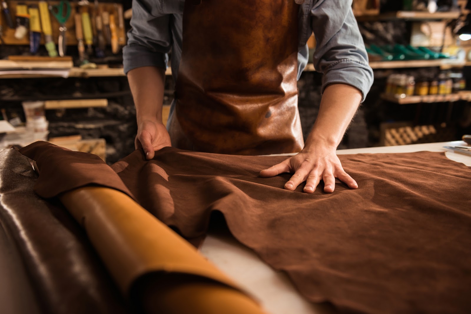 men with leather