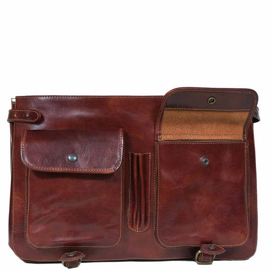 I Medici Cartellone Leather Laptop Case