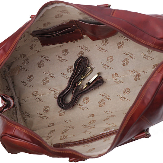 I Medici Small Italian Leather Duffel Bag