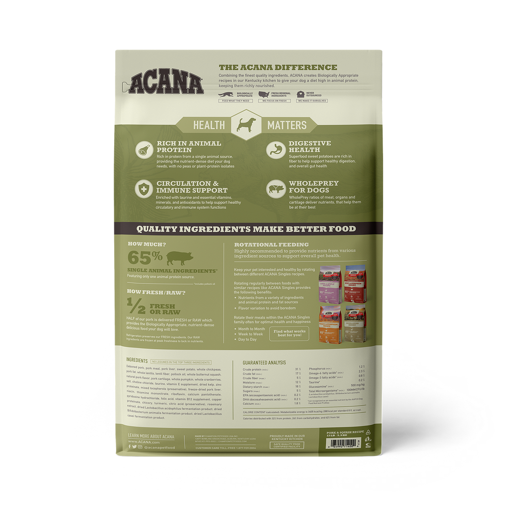 does acana dog food have taurine