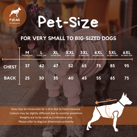 Pet Sizing Chart