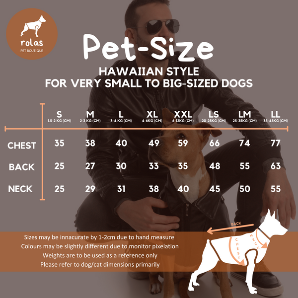 Leather Dog Sizing