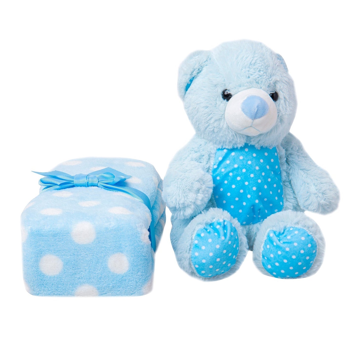 Baby Moo Blanket Blue / Bear / 0-6M Bear Soft Cozy Plush Toy Blanket Blue
