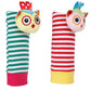 Baby Moo Socks And Wrist Rattle Multicolour / Owls In Love / 0-24M Owls In Love Multicolour Set of 2 Socks Rattle