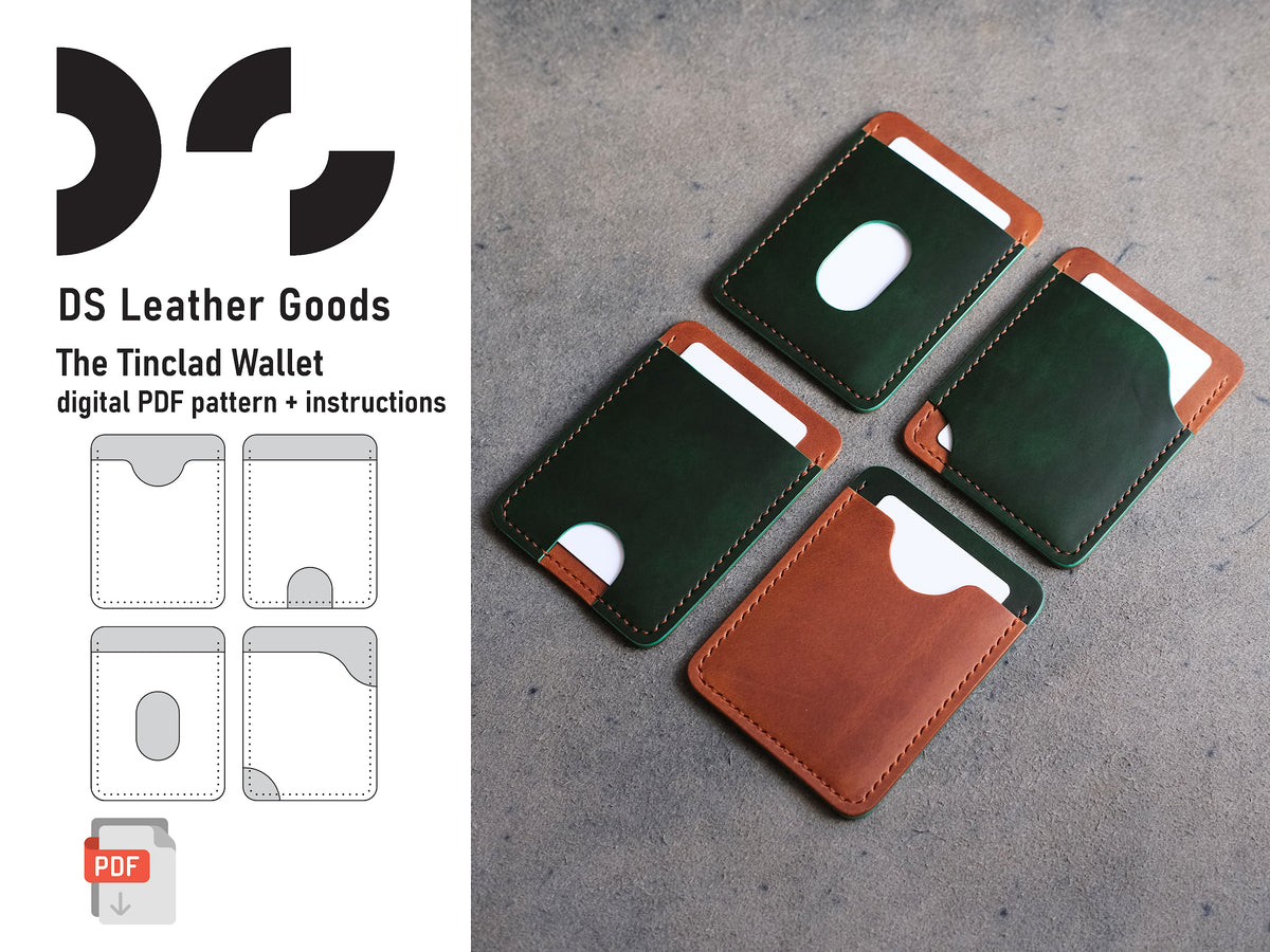 DQB-18 Short Wallet Acrylic Template Wallet Leather Pattern