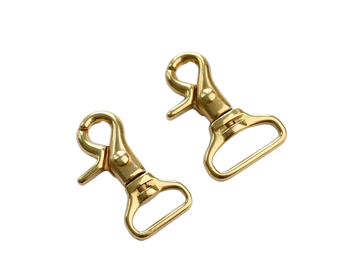 Fine Solid Brass Swivel Trigger Snap Hooks Keychain Lobster Clasp