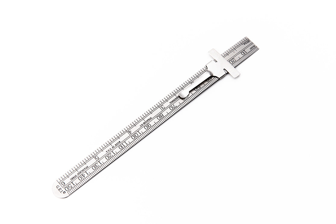 nuosen 3 Pcs Stainless Steel Ruler, Metal Ruler Set Precision