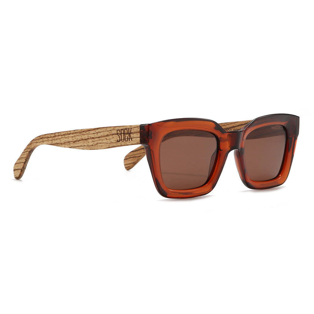 Columbia ANTORA PEAK Sunglasses - Frame BARK/MAPLE, Lens — Temple Length:  130 mm, Frame Color: Bark/Maple, Lens Color: Brown, Frame Material: Plastic  — CBANTORAPEAK02