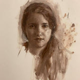 Step by step portrait painting demonstration 