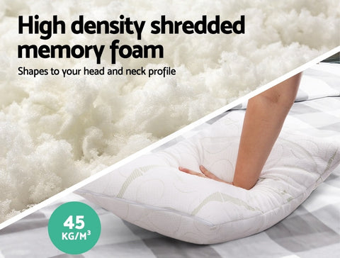 soft bamboo pillow with pillowcase australia comfortable memory foam