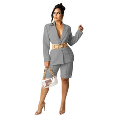 ADOGIRL ELEGANT WOMEN BUSINESS SUIT LONG SLEEVE WORK UNIFORMS FEMALE OUTFITS