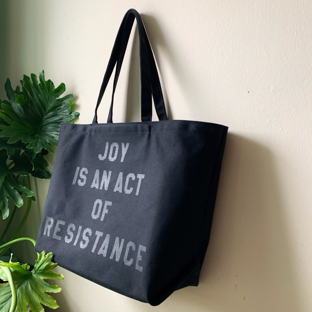 joy is an act of resistance tote – rayo & honey