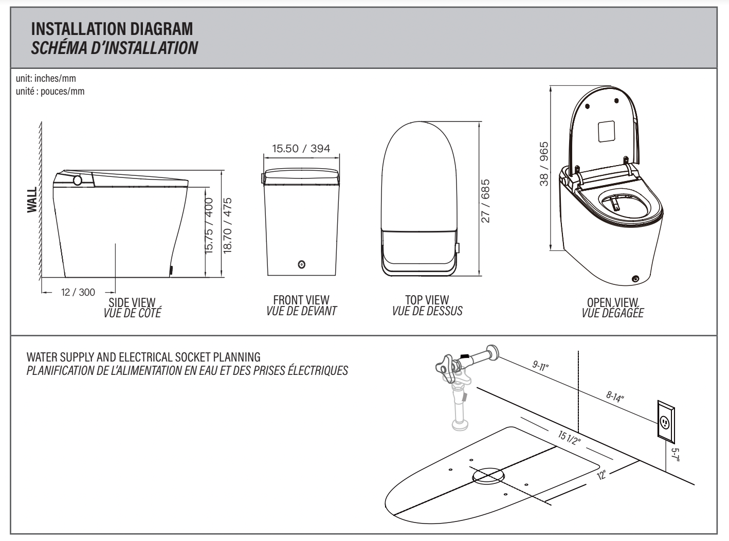 LUX-PRO Integrated Smart Bidet Toilet – Ecoway Canada