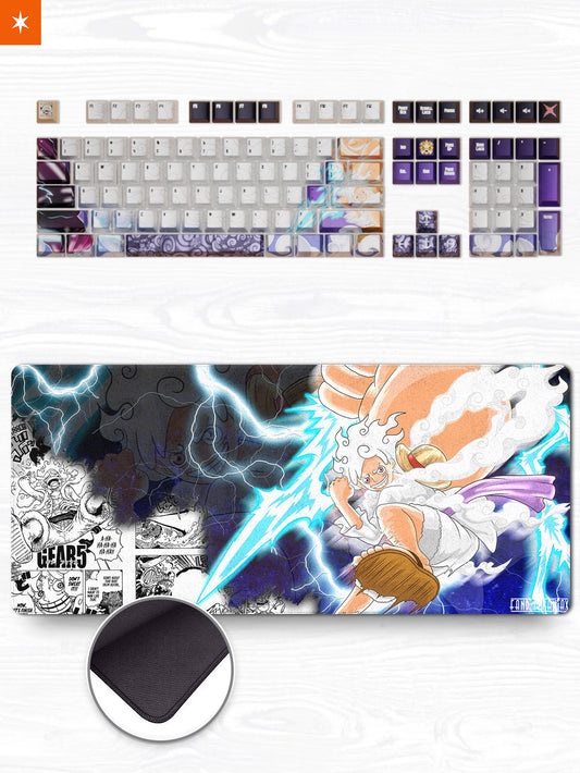 One Piece Anime Keycaps : Luffy Gear 5 Custom Keycaps – Goblintechkeys