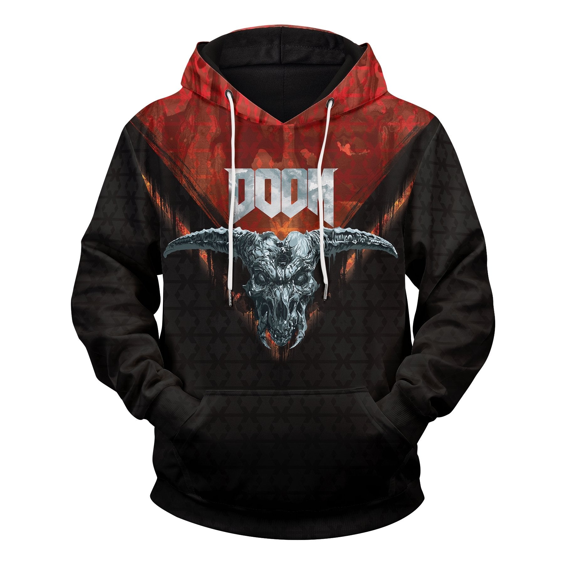 Doom Skull Unisex Pullover Hoodie – fandomwear-store
