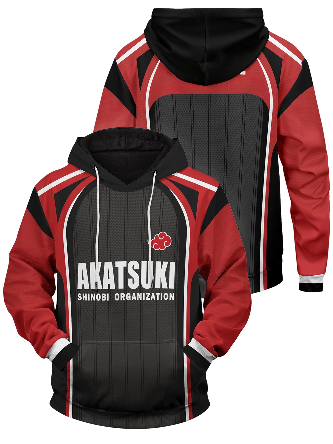 Naruto akatsuki pride 2025 unisex pullover hoodie