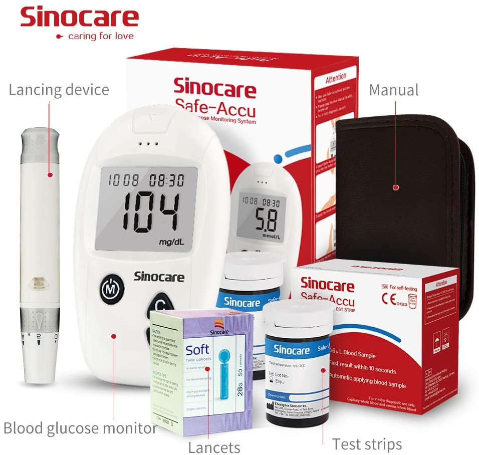 sinocare sugar test