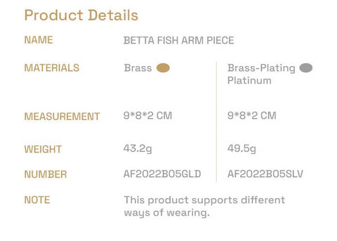 HUNTER 23SS / BETTA FISH ARM PIECE