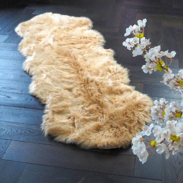  Animal Shape Artificial Wool Faux Fur Rug Runner