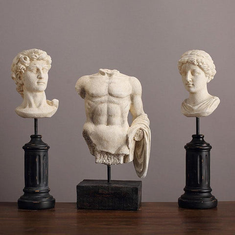 Greek Mythology Sculpture on a Black Base