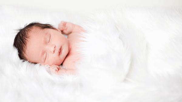 decorative fur rug for baby photoshoot