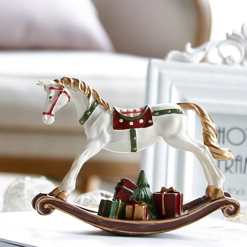 Maia homes Holiday Decorative Rocking Horse
