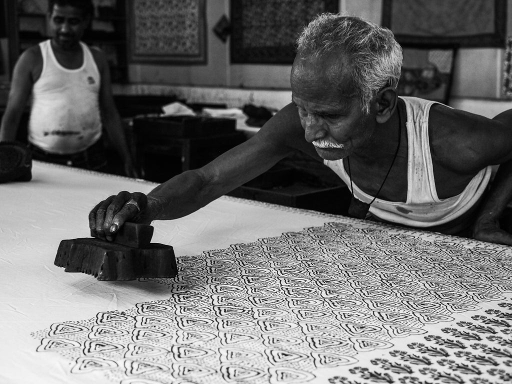 maia homes cotton hand block art india