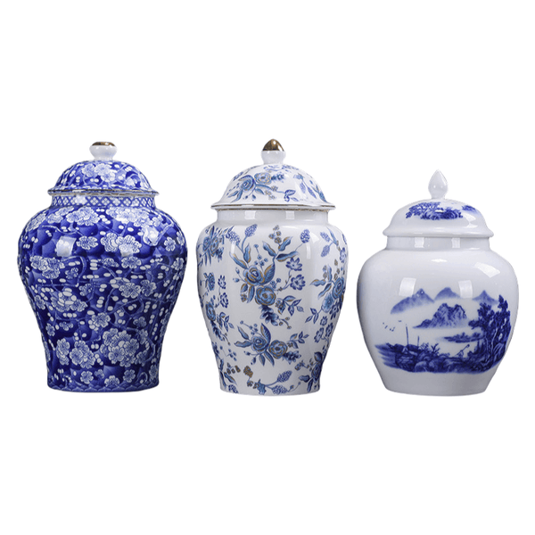 Blue and White Chinoiserie Classic Ginger Jar