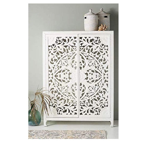 maia homes hand crafted hand made wooden carved cabinet
