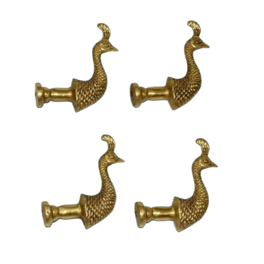 Brass Leather Cabinet Door Knobs