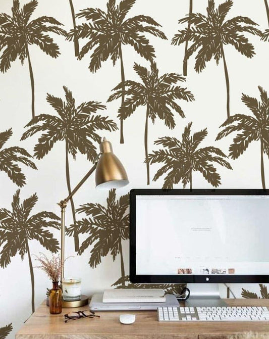 Wall Mural Wallpaper 3D Beach Coconut Tree Scenery Self-Adhesive Peel and  Stick Wallpaper for Living Room Bedroom Tv Background Office Restaurant  Motif Room Removable Wall Posters 157