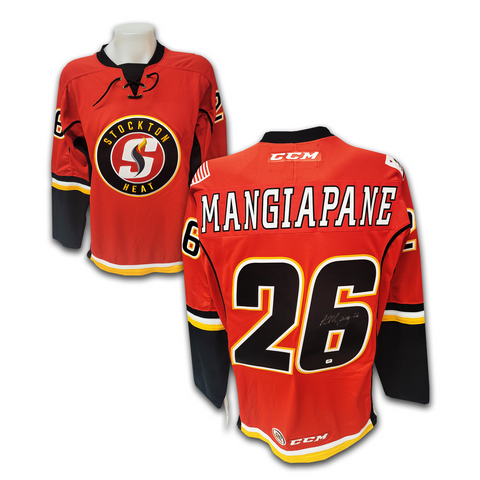 Andrew Mangiapane 21'22 White Calgary Flames Photomatched Set 3 Playoffs Game  Worn Jersey