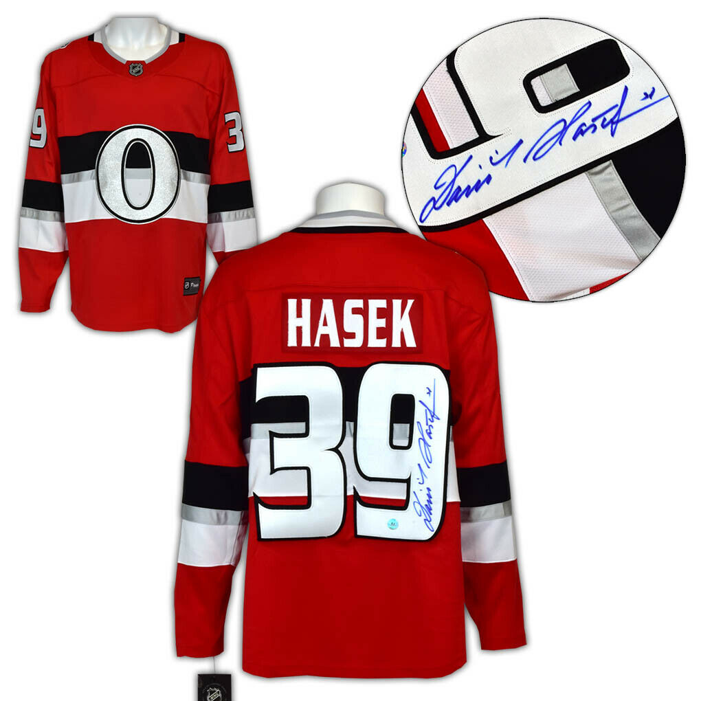 Dominik Hasek Ottawa Senators Autographed Red Fanatics Jersey