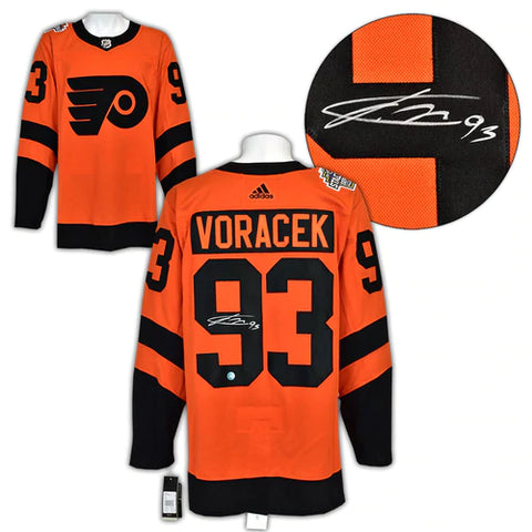 Travis Konecny Philadelphia Flyers Autographed Orange Adidas
