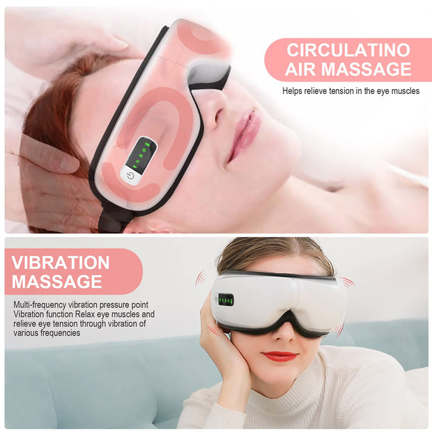 Legiral E2 Eye Massager with Heat,Music Rechargeable Eye Heat Massager