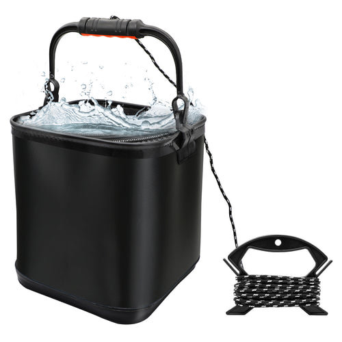 Wholesale Round Folding Fishing Bucket With Handle Mini