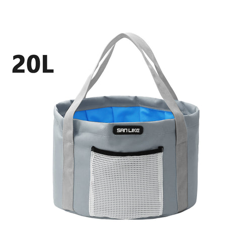 Collapsible Bucket with Handle Portable Travel Foldable Basin