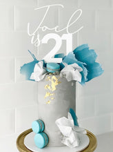 Load image into Gallery viewer, Joel is 21 Custom Name &amp; Age Mix Fonts Birthday Cake Topper
