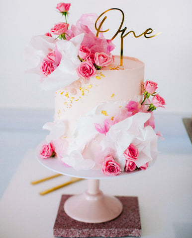 Fifty and Fabulous Cake Topper - Aston Blue