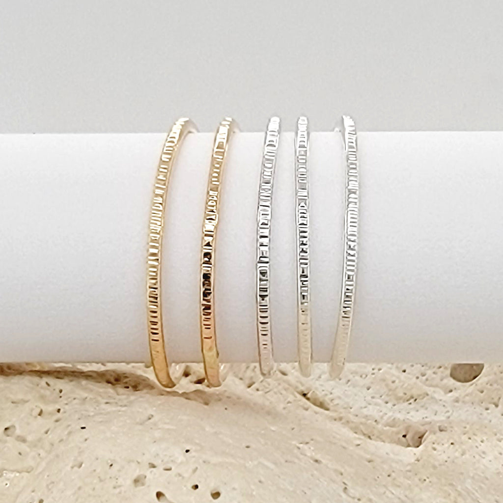 Personalized Stacking Rings, Adjustable Custom Rings, Midi Rings, Initials,  Heart, Symbols, Gold Filled, Rose Gold Filled, Sterling Silver (CG295R).