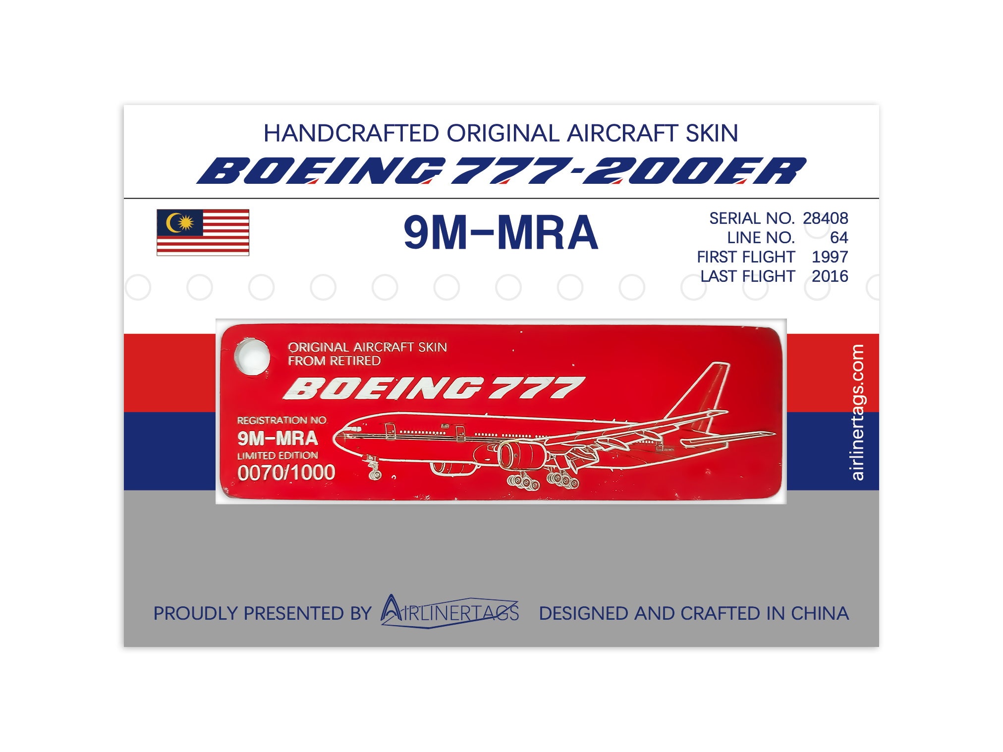 JCWings 1/200 マレーシア航空 B777-200ER 9M-MRA-