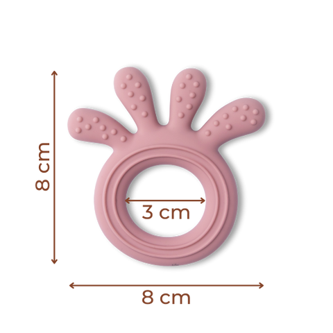 Baby Silicone Teether Octopus Shape - Soothing Ring Teething Chew Toy