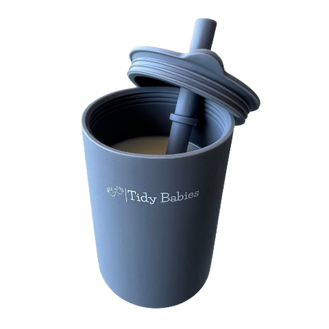 Silicone Baby Straw Sippy Cup