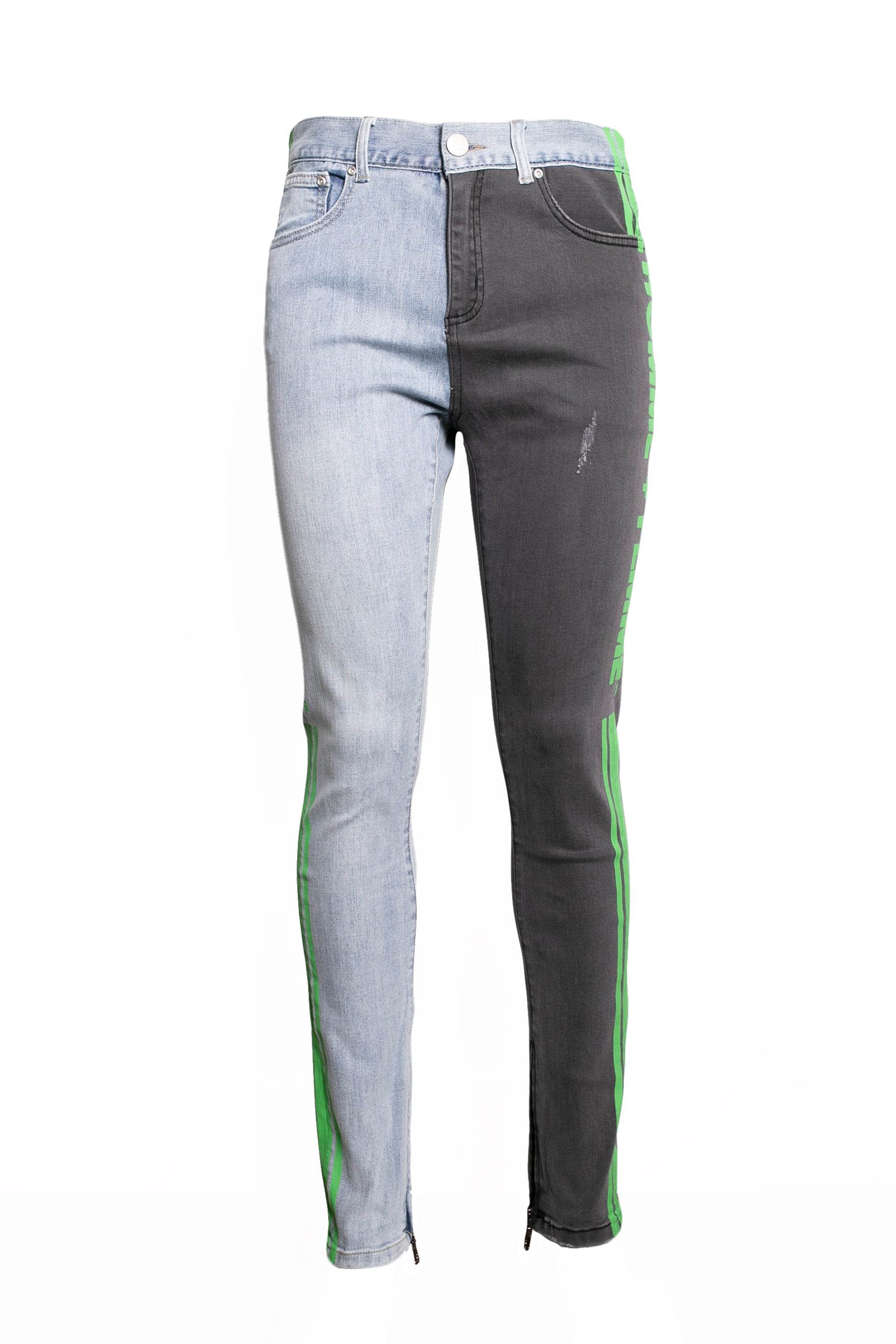lime green jeans mens