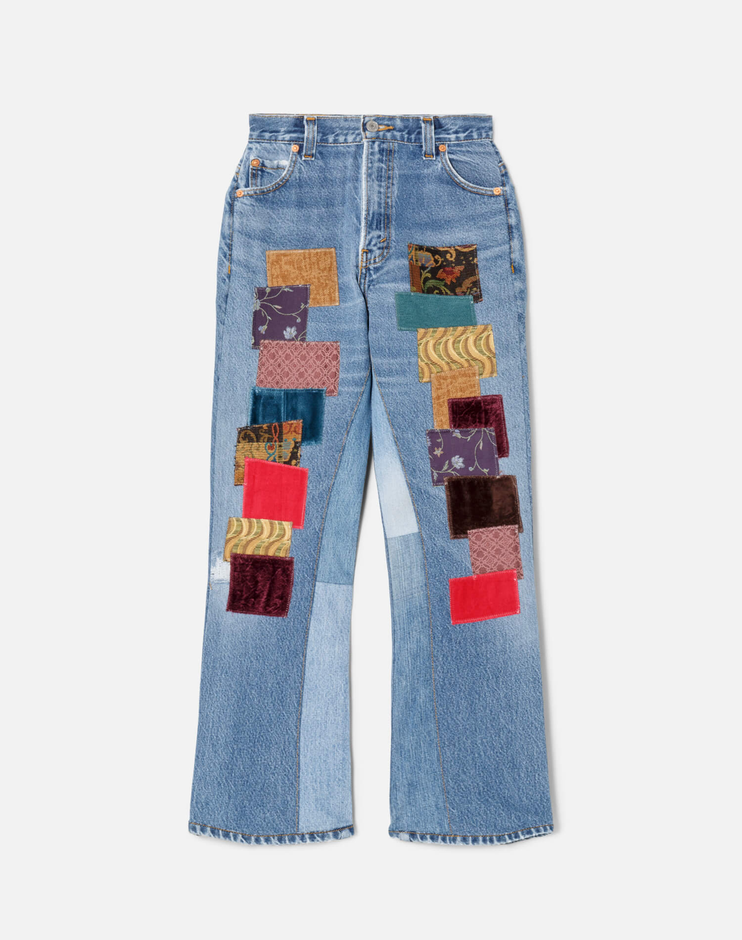 Shop Re/done 70s Pocket Loose Flare Jeans