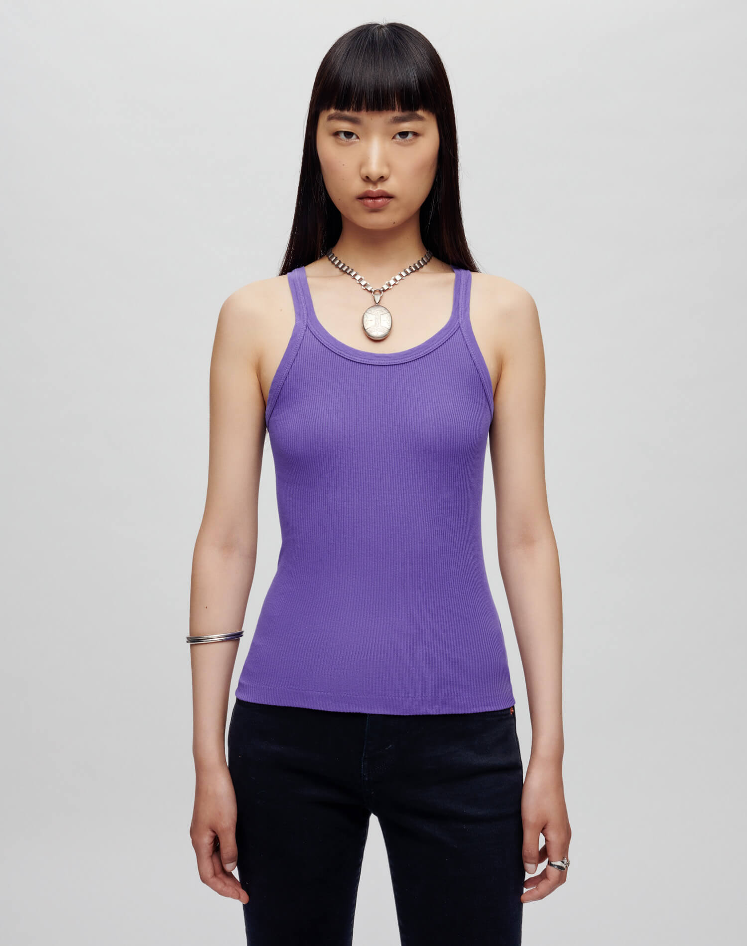 Shop Hanes Ribbed Tank In L